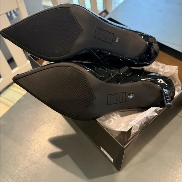 New I. N. C. International Concepts Croc Bootie Hariet Lace Up Black size 12 - Picture 6 of 9